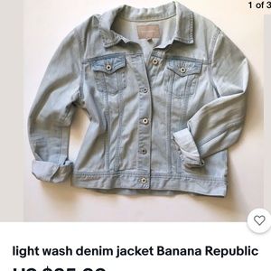 Light wash denim jacket